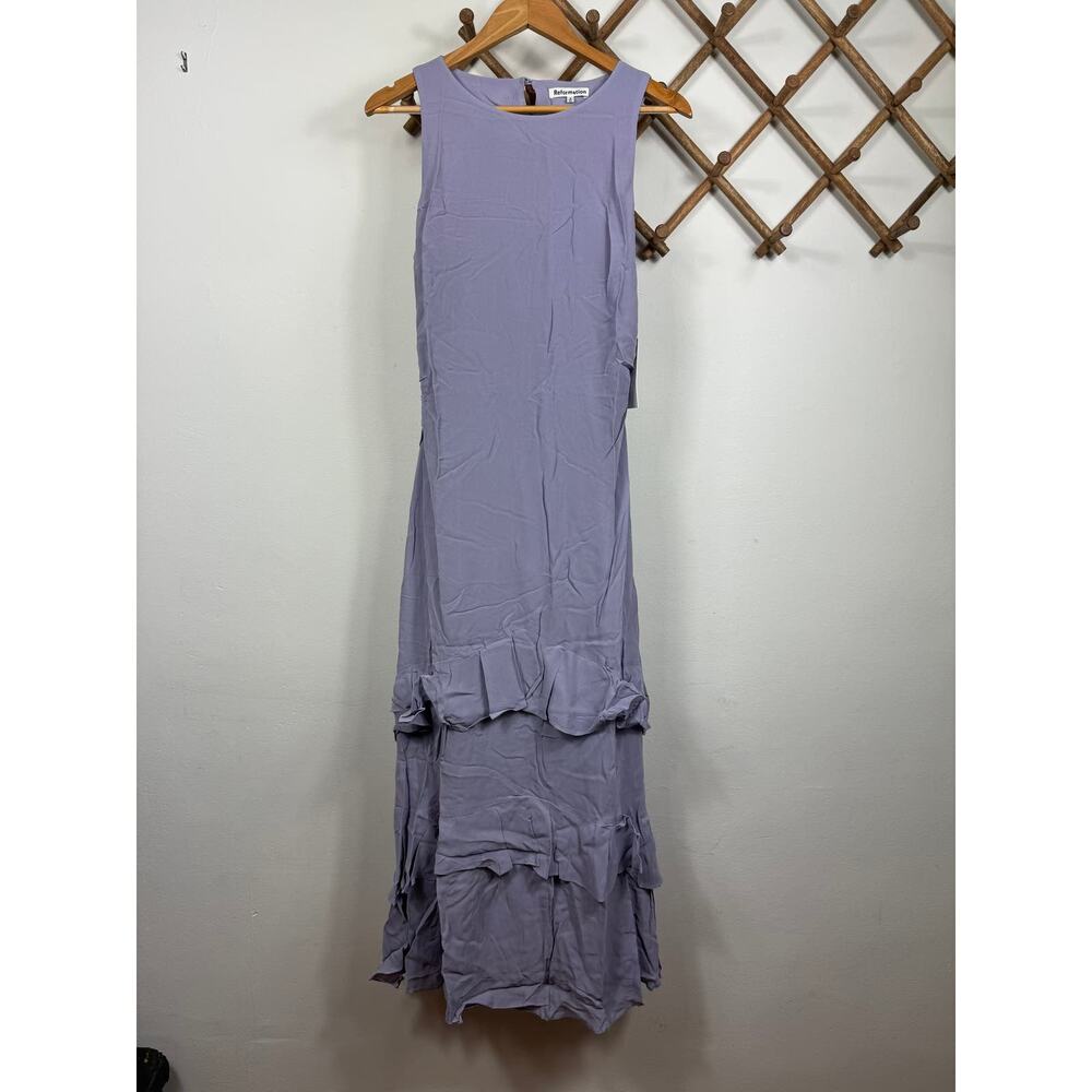 Reformation Lavender Tiered Ruffle Midi Dress - Picture 5 of 12